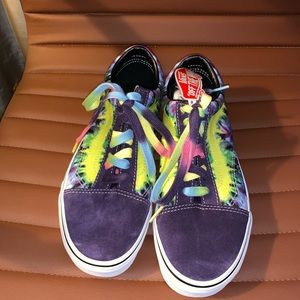 vans old skool misterio tie dye skate shoes